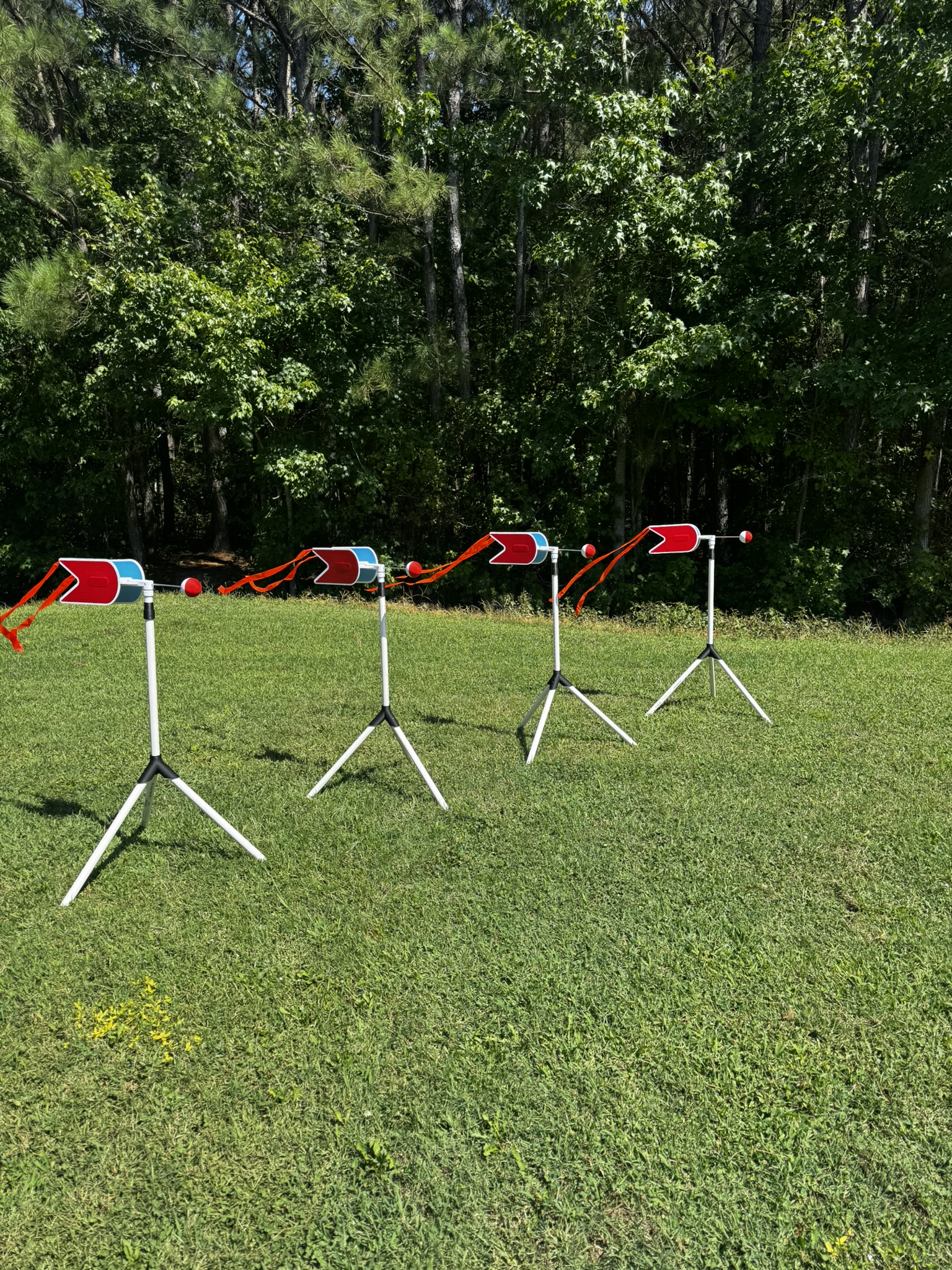 Multiple Precision Breeze indicators set up downrange